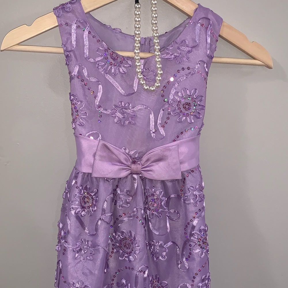 Purple party dress